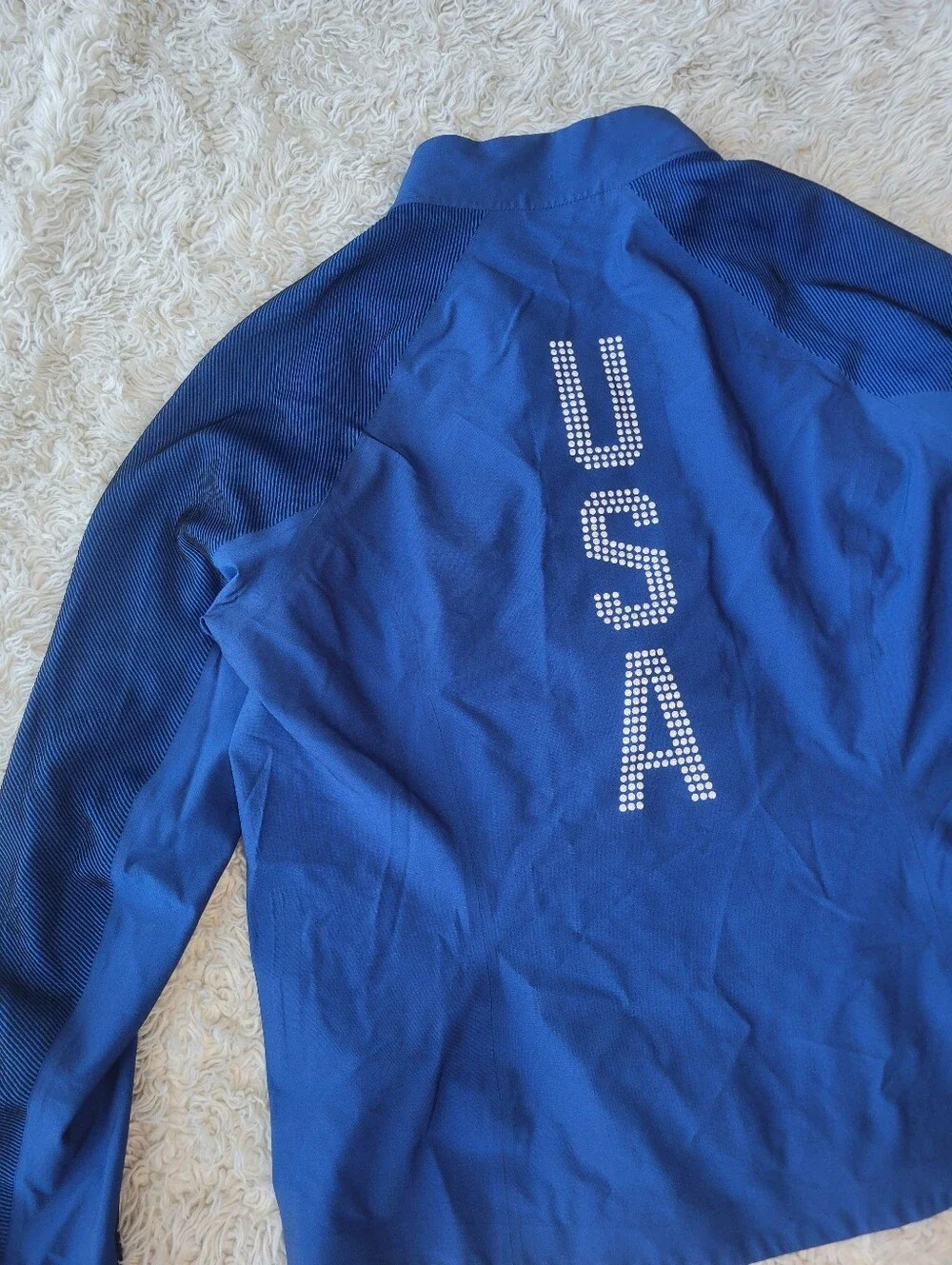 Nike Women's Flex Team USA Olympic USOC Stadium Jacket Blue Small